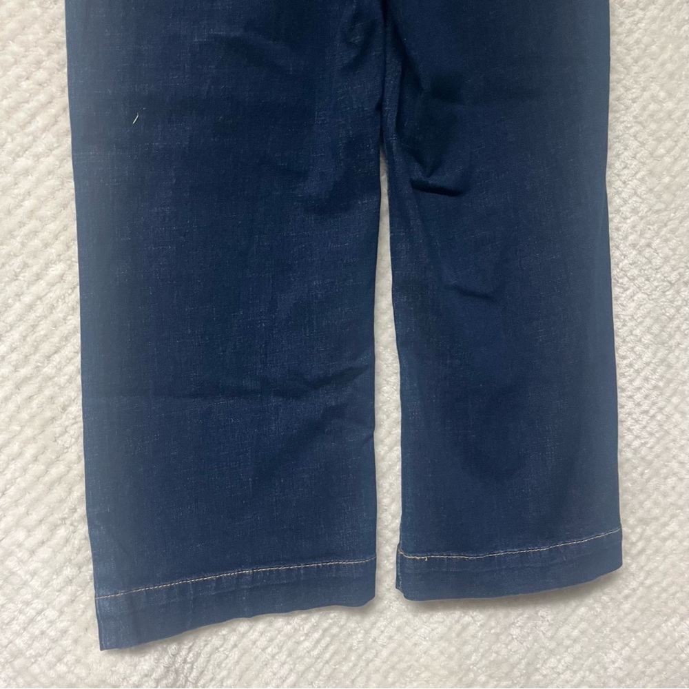 Bleu Womens Jeabs Dark Blue Denim Jeans cropped size 6 - Picture 7 of 8